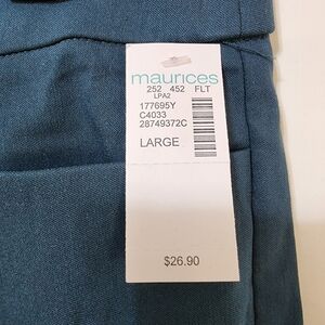 NWT Maurices Blue Flare Dress Pants - Large